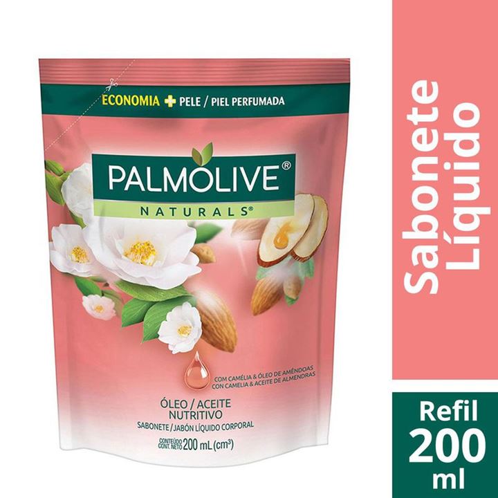 SABONETE PALMOLIVE NATURALS  LIQUIDO OLEO NUTRITIVO  REFIL 200ML
