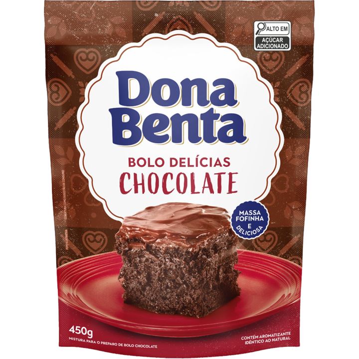 MIST. BOLO CHOCOLATE DONA BENTA 450G