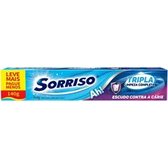 CREME DENTAL SORRISO TRIPLA LIMP COMP 140G